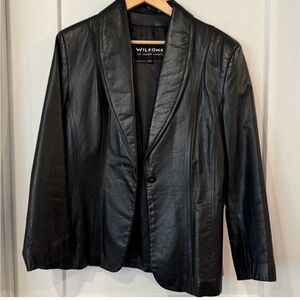 VINTAGE Wilsons Leather Black Leather Jacket